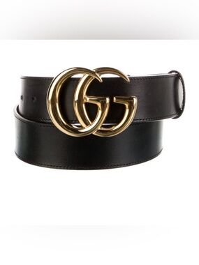 New Authentic Gucci Double G Leather Belt
